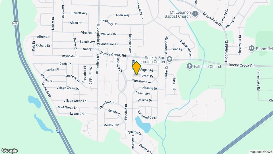 2480 Brevard Dr Map and Location Details