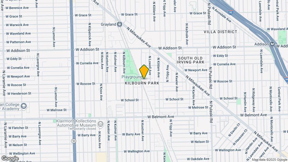 4354 W Roscoe St, Unit g Map and Location Details