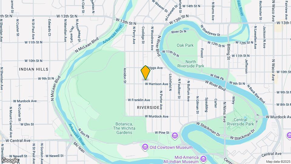 1002 N Coolidge Ave Map and Location Details