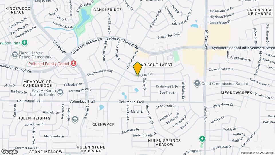 3913 Horizon Pl Map and Location Details