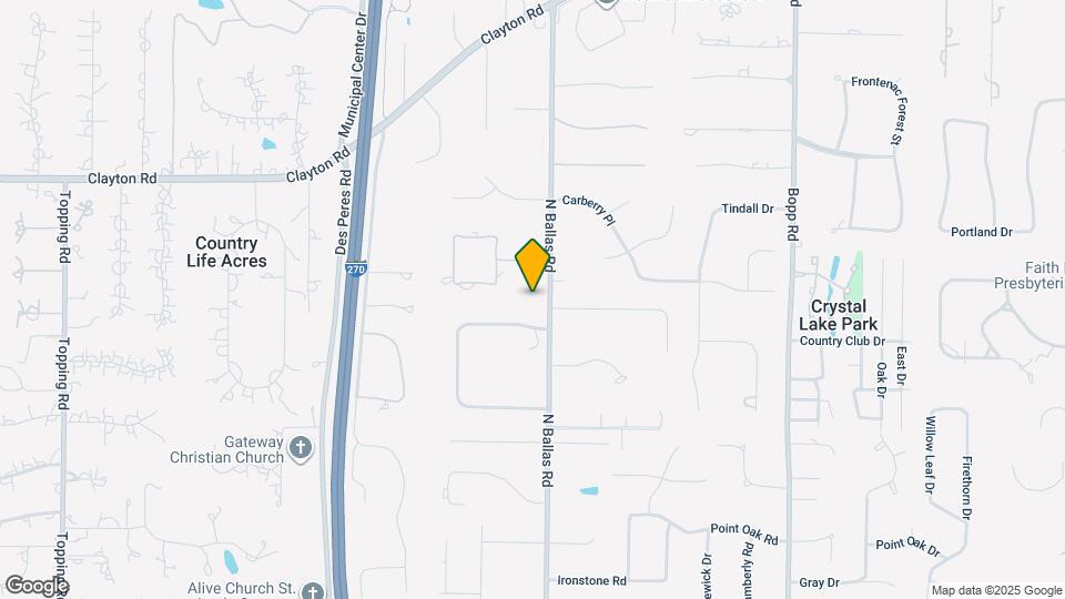 2235 N Ballas Rd Map and Location Details