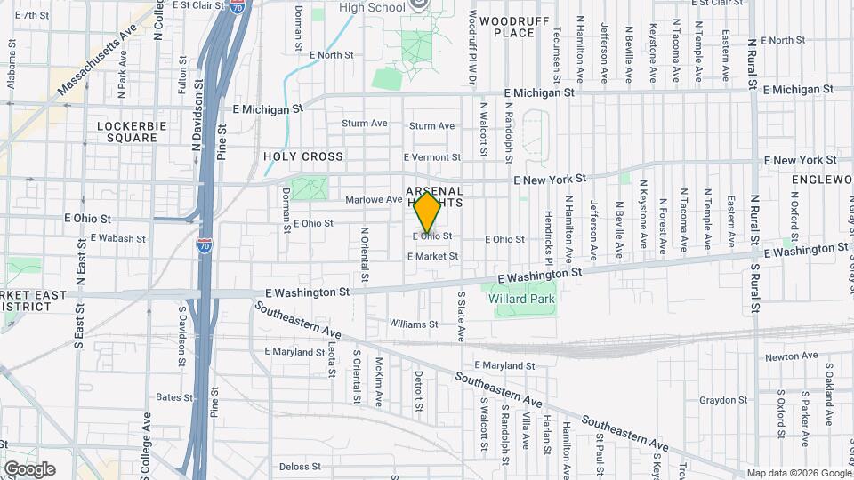 1529 E Ohio St Mapa y Detalles de la Ubicación