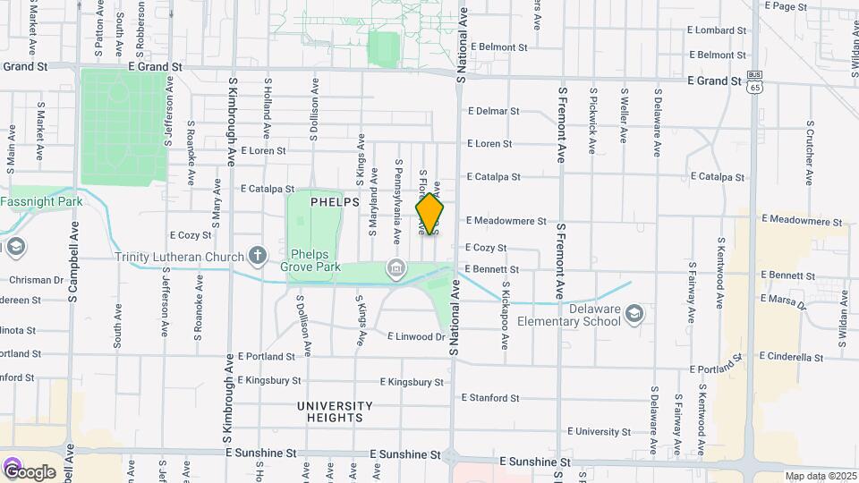 1334 S Florence Ave Map and Location Details