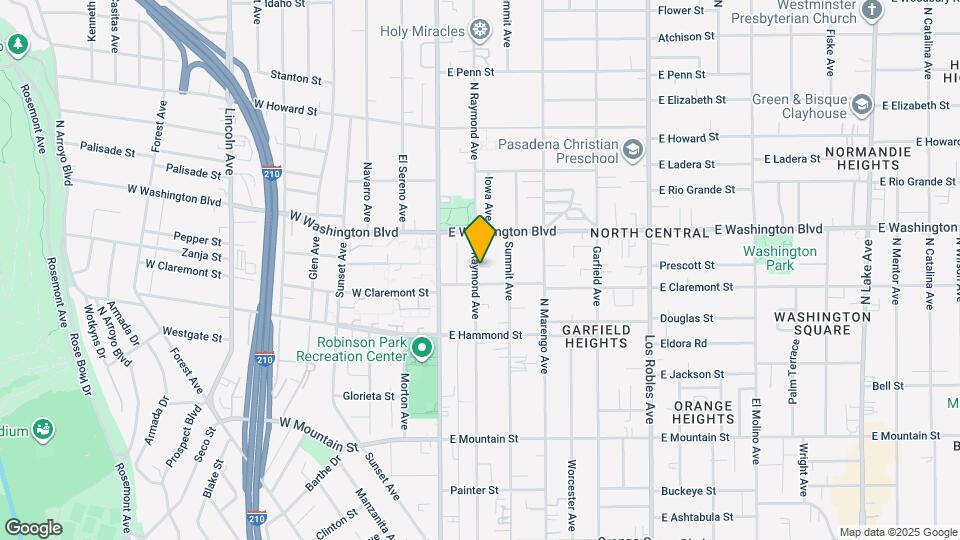 1252 N Raymond Ave Map and Location Details