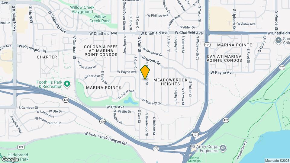 8605 S Brentwood St, Unit Guest House Map and Location Details