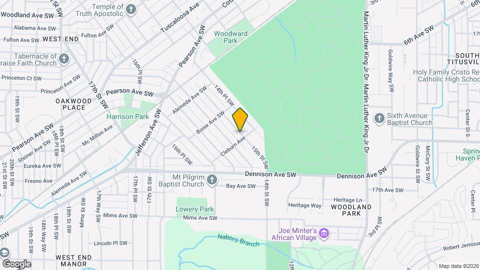 1256 15th St SW Map and Location Details
