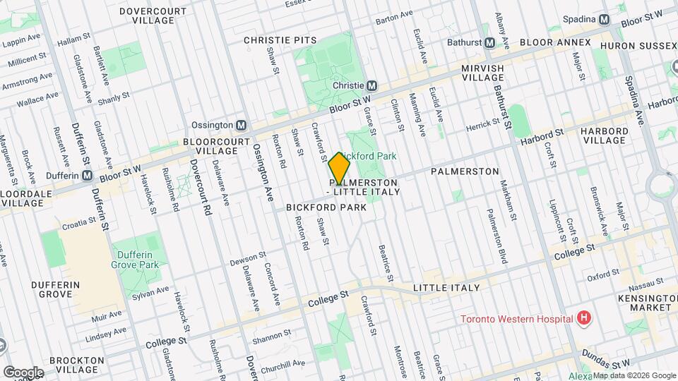 350 Harbord St Map and Location Details