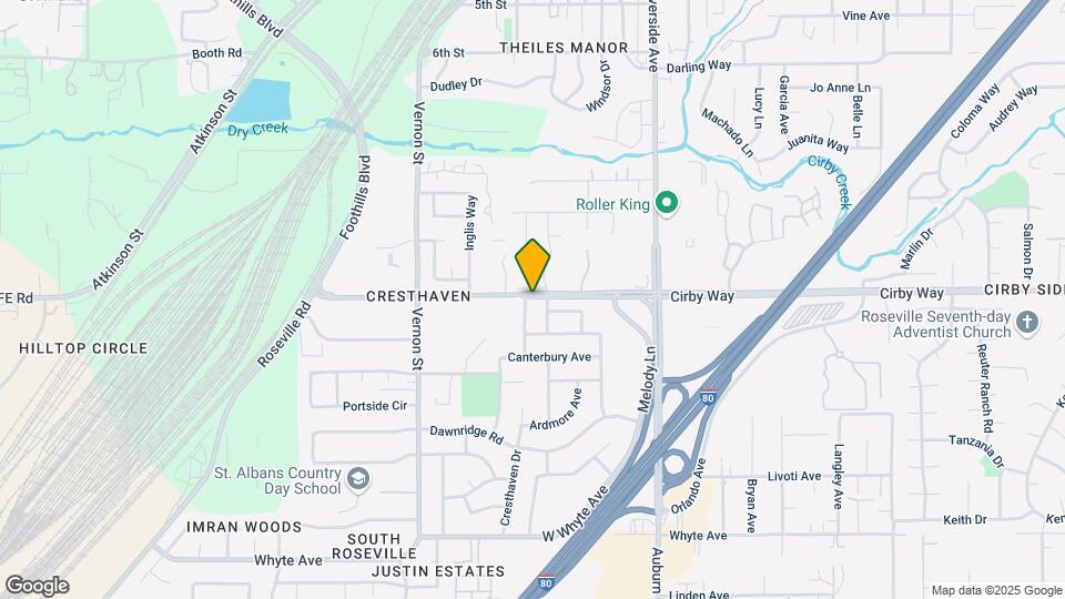 1001 Cirby Oaks Way Map and Location Details
