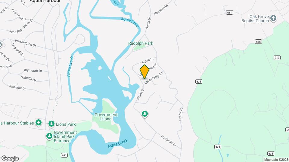 3302 Aquia Dr Map and Location Details