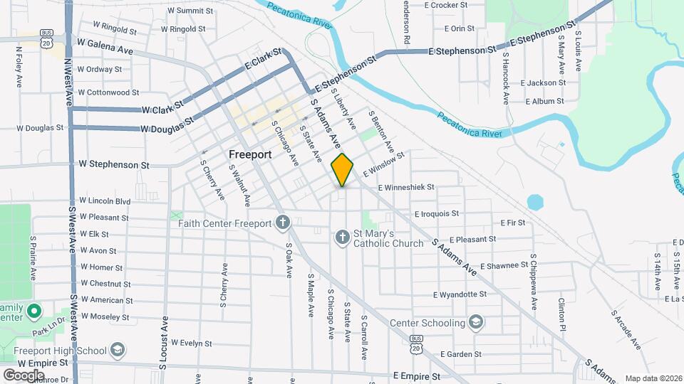 434 1/2 S State Ave Map and Location Details