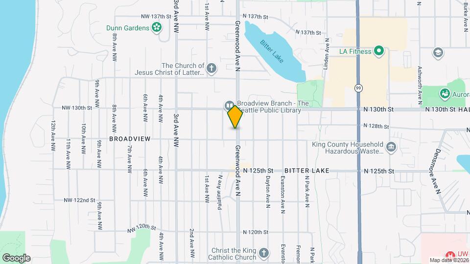 12715 Greenwood Ave N Map and Location Details