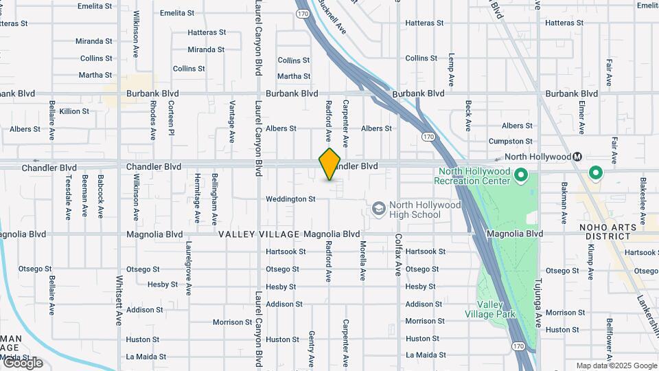5319-5325 RADFORD AV Map and Location Details