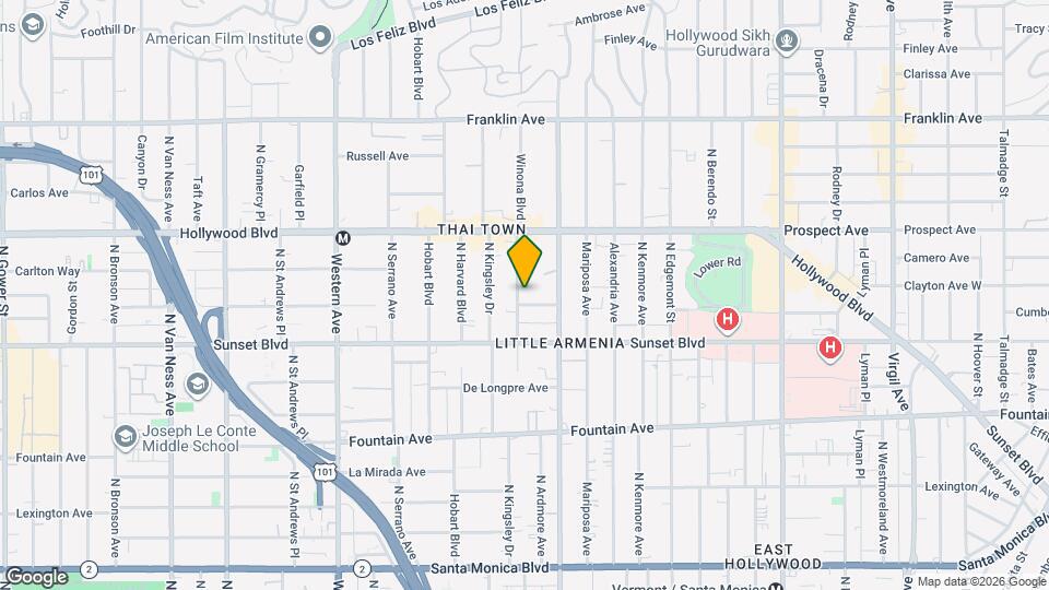 1552 Winona Blvd Map and Location Details