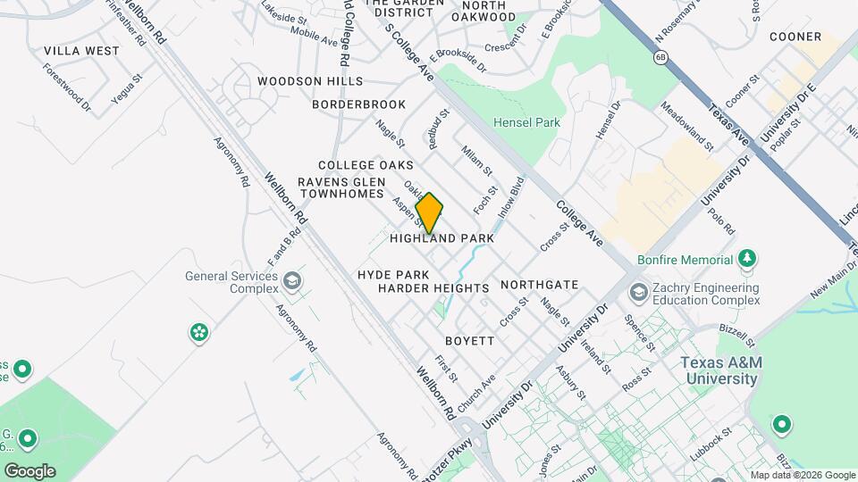 4304 Aspen St Map and Location Details