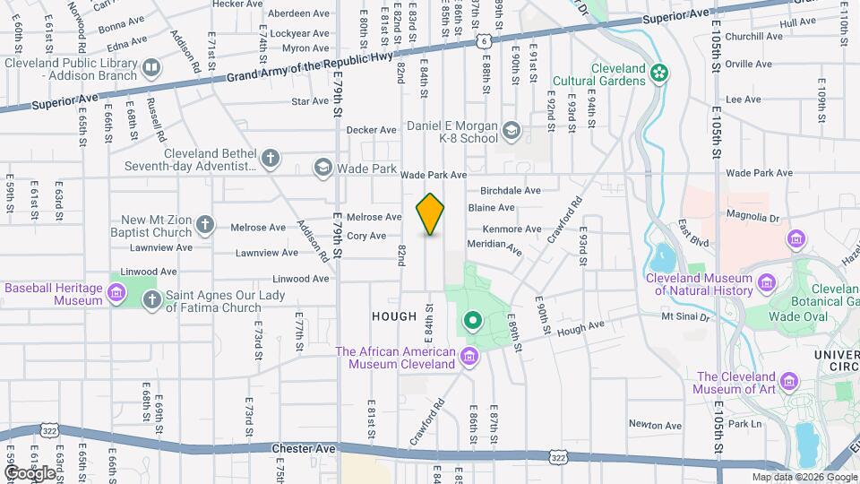 1583 E 84th St Mapa y Detalles de la Ubicación