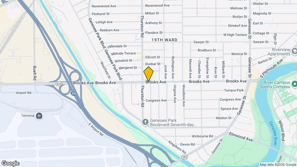 543 Brooks Ave Map and Location Details