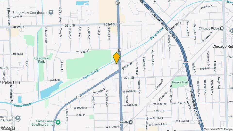 10600 SW Hwy Map and Location Details