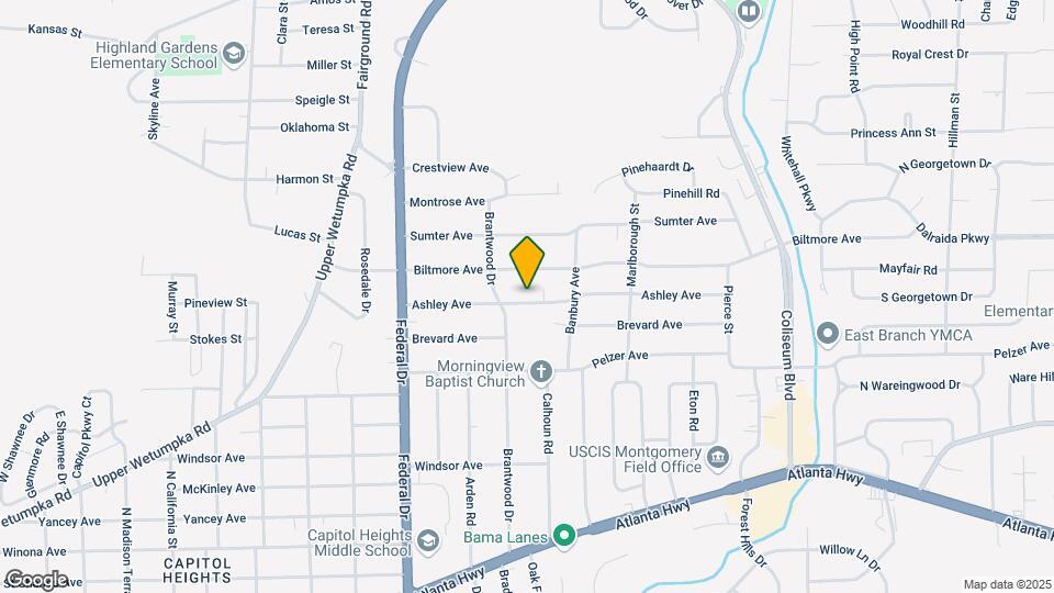 2823 Ashley Ave Map and Location Details