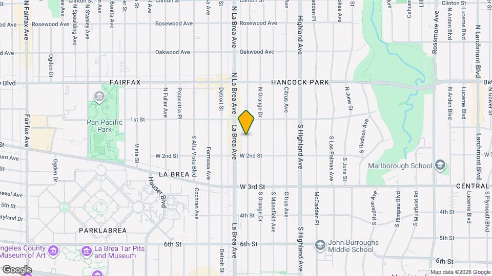 149 S Sycamore Ave Map and Location Details