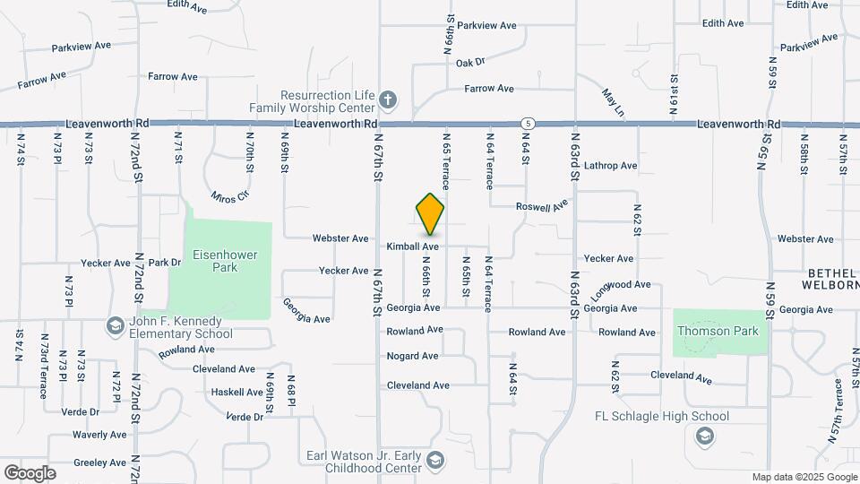 6534 Kimball Ave Map and Location Details