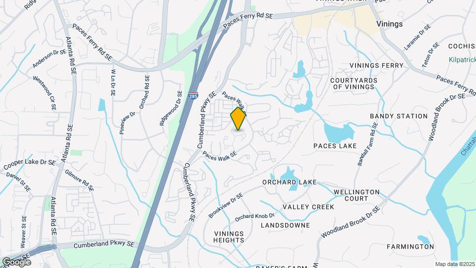 3900 Paces Walk SE, Unit 109 Map and Location Details
