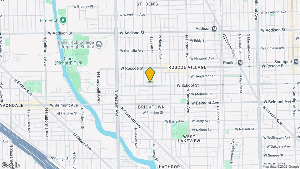 3302 N Leavitt St Map and Location Details