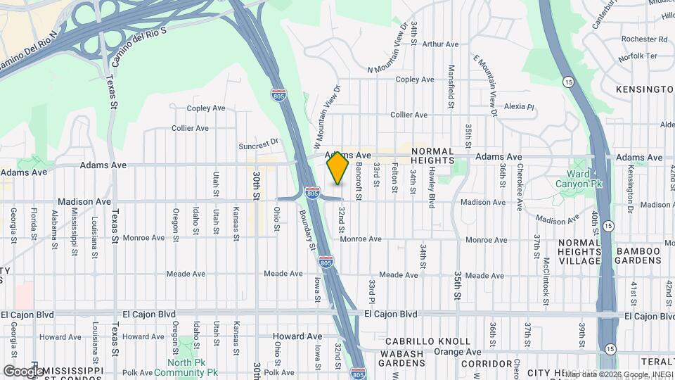 4624 32nd St Map and Location Details