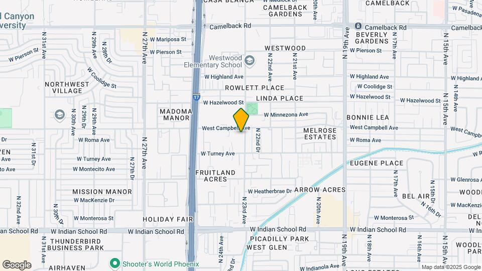 4436 N 23rd Ave Map and Location Details