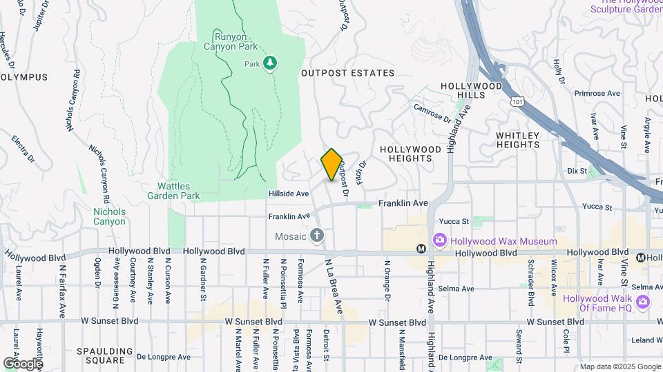 1838 El Cerrito Pl Map and Location Details