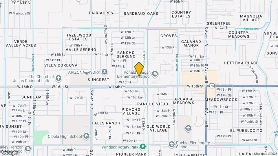 1541 S 34th Ave Map and Location Details