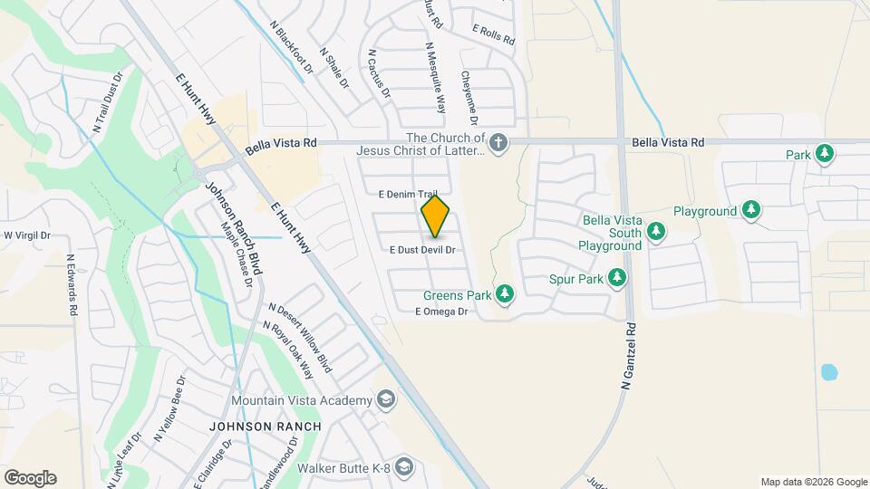 1198 E Dust Devil Dr Mapa y Detalles de la Ubicación