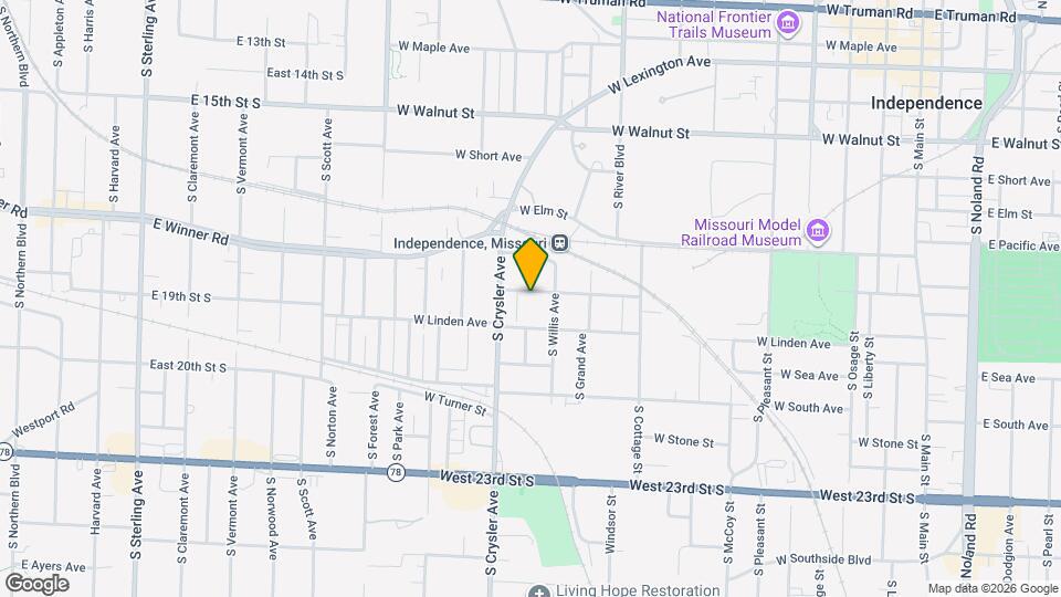 1223 W Hayward Ave Map and Location Details