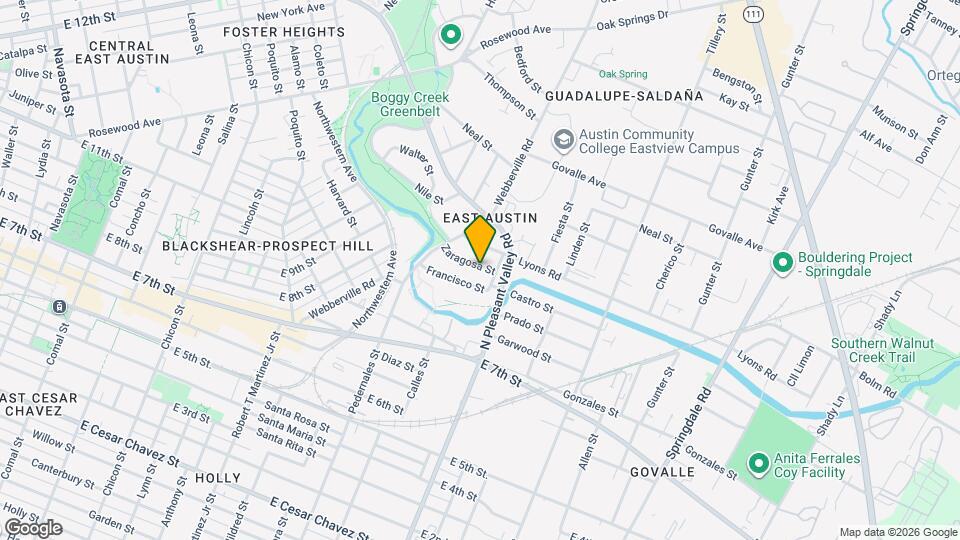 2715 Zaragosa St Mapa y Detalles de la Ubicación