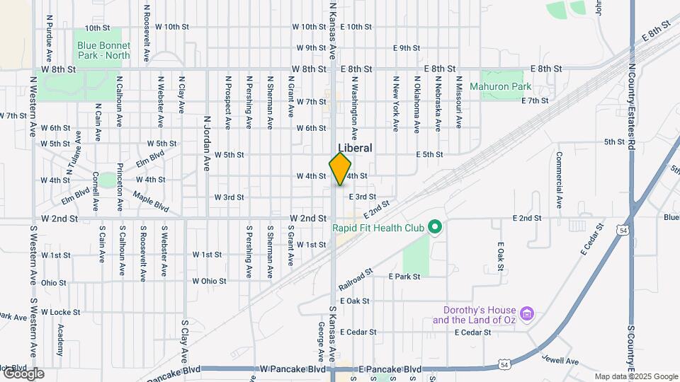 303 N Kansas Ave Map and Location Details