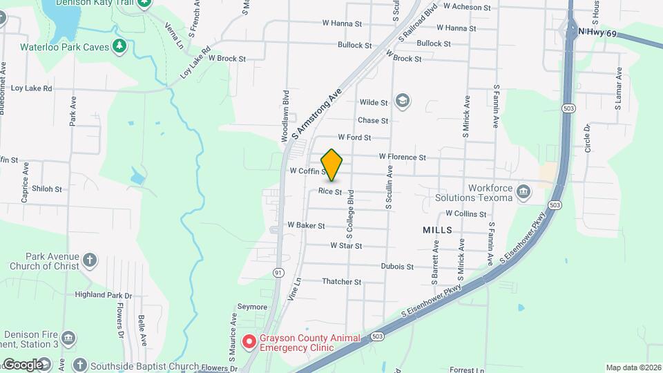 1013 Rice St Map and Location Details