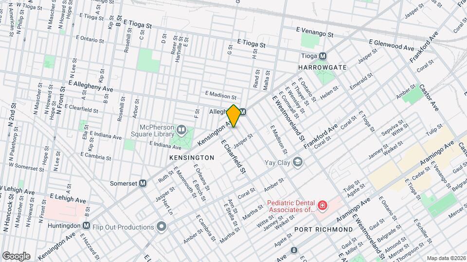 1831 E Clementine St Map and Location Details