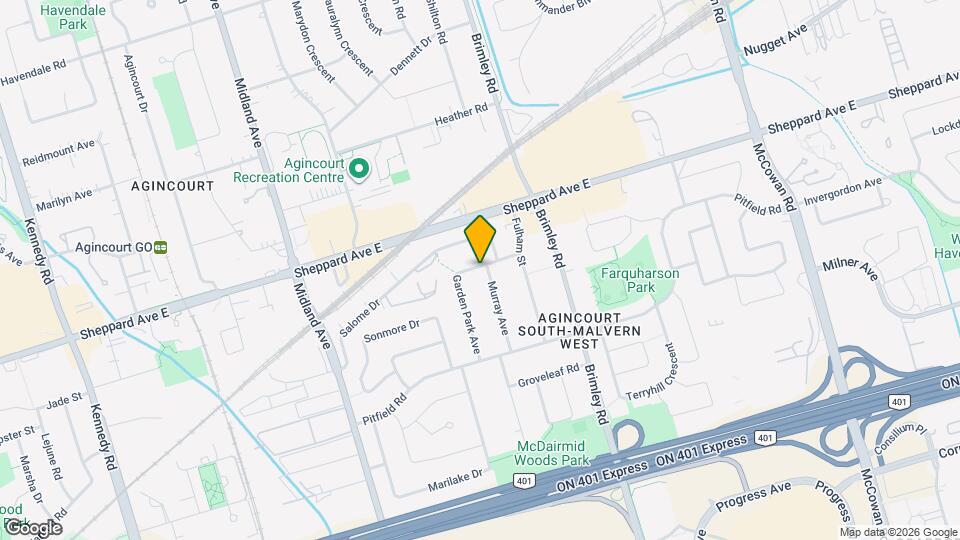 36 Murray Ave Map and Location Details