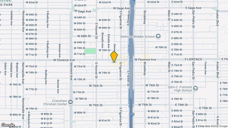 601 W 73rd St Mapa y Detalles de la Ubicación