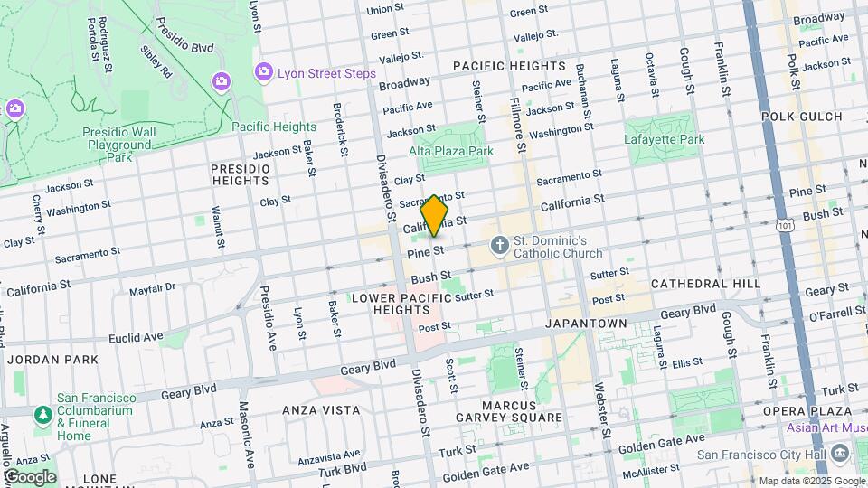 2590 Pine St Mapa y Detalles de la Ubicación