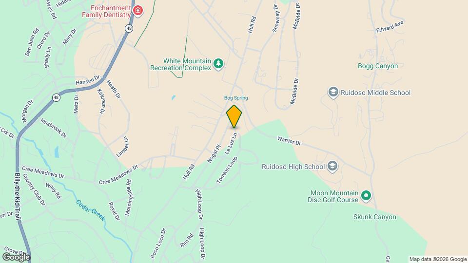 301 La Luz Ln Map and Location Details