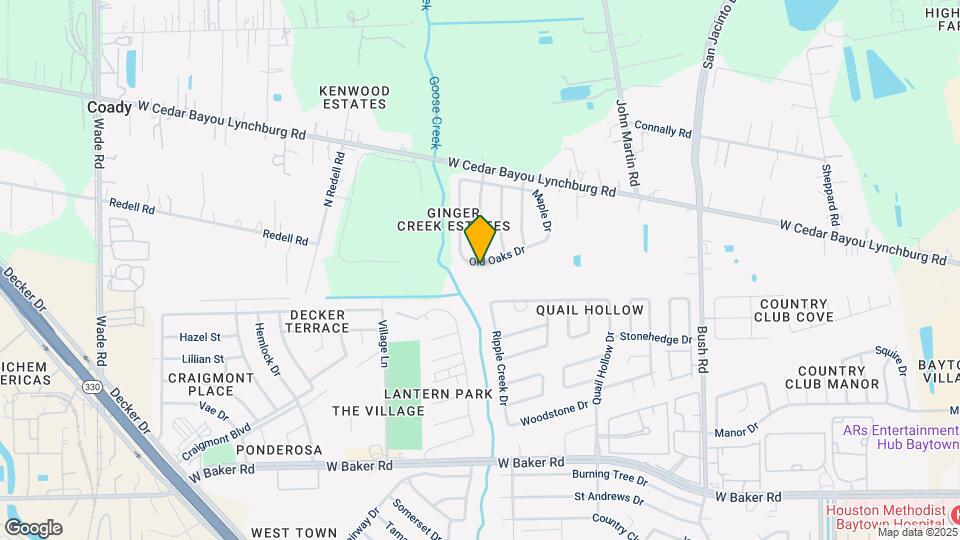 3411 Old Oaks Dr Map and Location Details