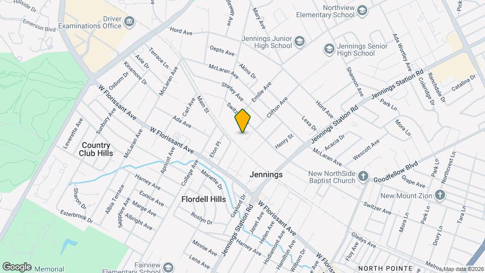 8521 Clifton Ave Map and Location Details