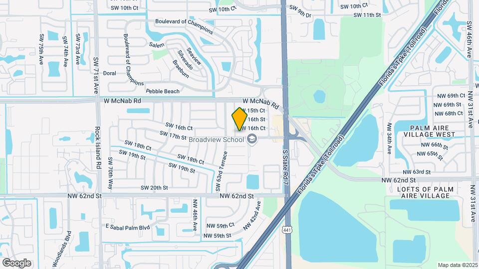 6241 SW 17th St Map and Location Details