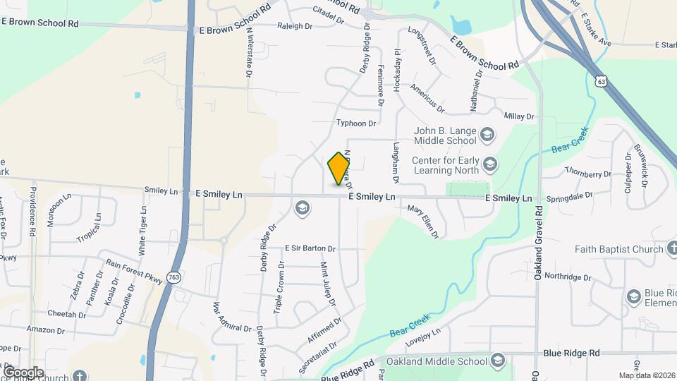 1603 E Smiley Ln Map and Location Details