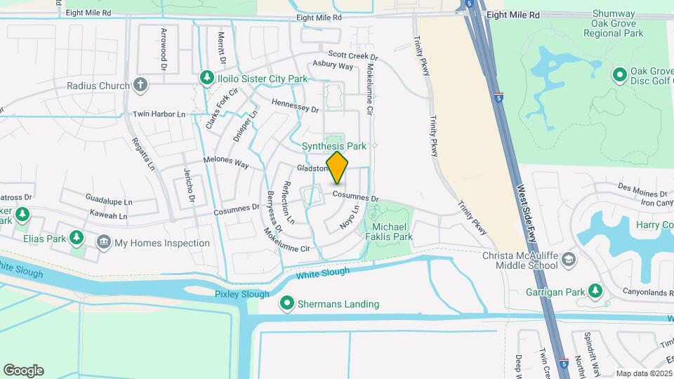 5343 Cosumnes Dr Map and Location Details