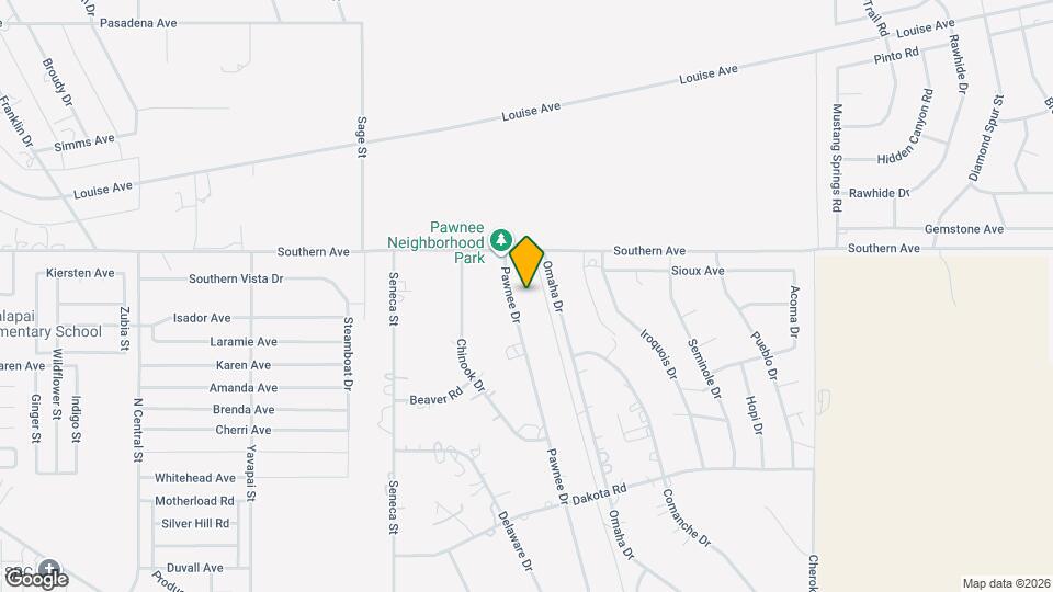 2196 Pawnee Dr Map and Location Details
