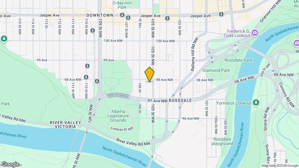 10503 98 Ave NW Map and Location Details