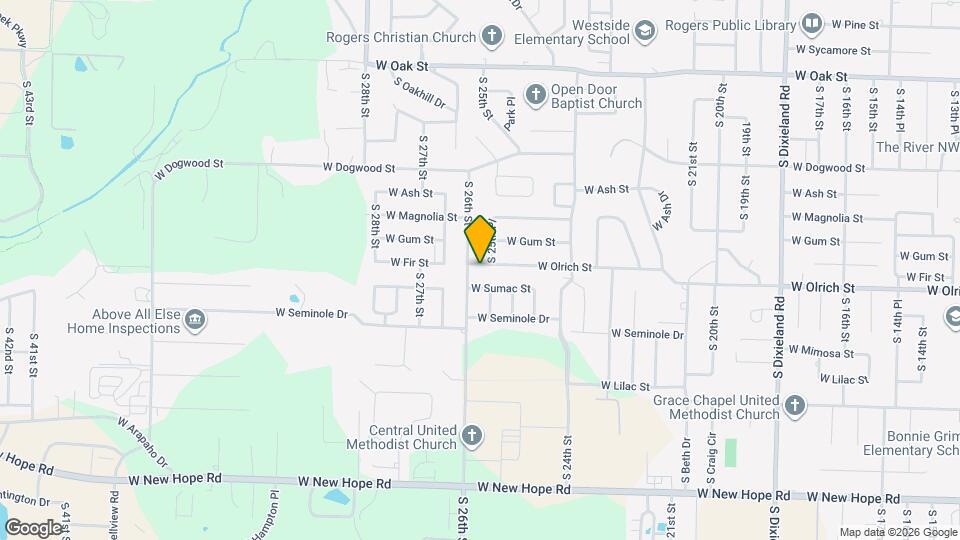 2508 W Olrich St Map and Location Details