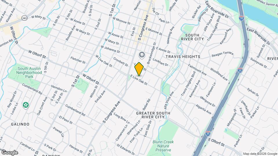 206 E Live Oak St Map and Location Details