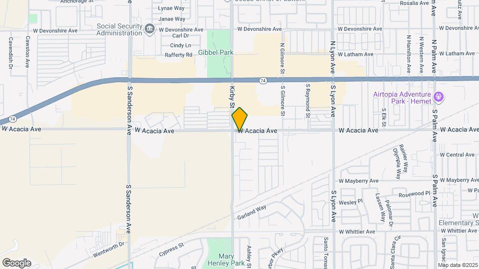 2461 W Acacia Ave Map and Location Details